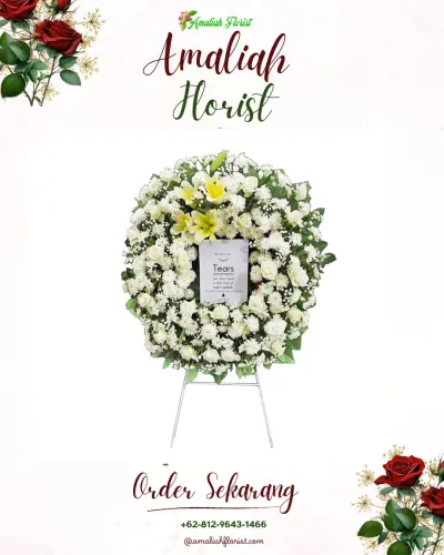 Krans Bunga Duka Cita di Ciputri